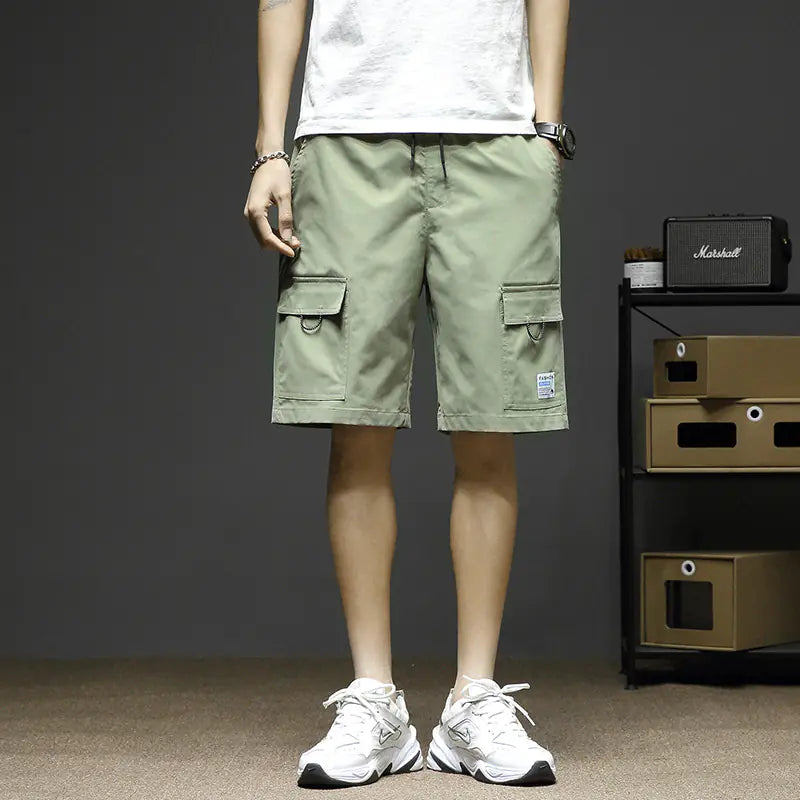 Men's Loose Fit Five-Point Casual Shorts for Youth