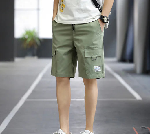 Men's Loose Fit Five-Point Casual Shorts for Youth