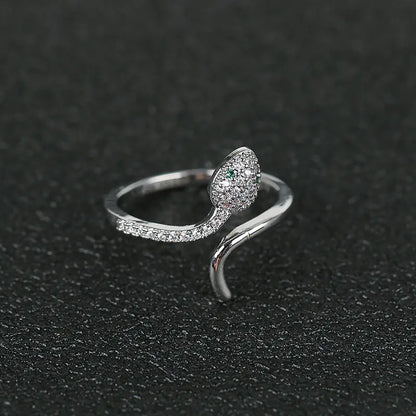 Fashion Copper Ring with Micro-Inlaid Zircon