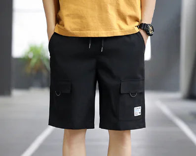 Men's Loose Fit Five-Point Casual Shorts for Youth