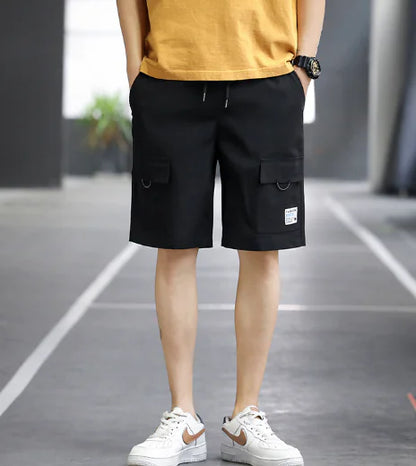 Men's Loose Fit Five-Point Casual Shorts for Youth